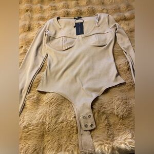 Dynatmite Ribbed bustier bodysuit XS